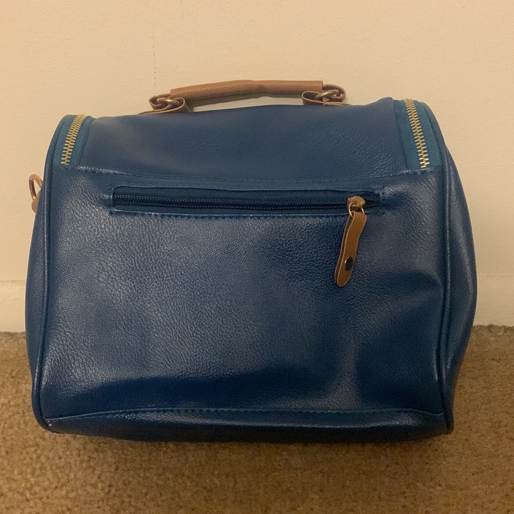 Matte Royal Blue Handbag - Picture 3 of 9